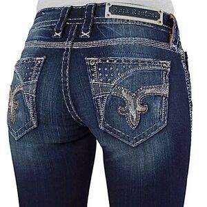 Rock Revival Henna Rhinestone Straight Jeans